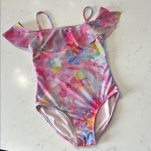 Cat & Jack Off-Shoulder Floral Swimsuit